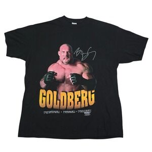 WCW Goldberg Unquestionable T-Shirt Mens XXL Black 1998 Vintage Wrestling USA